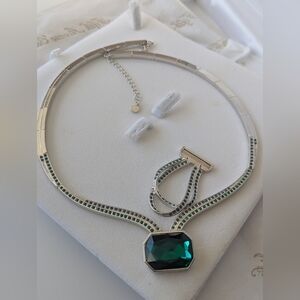 Beautiful Green Opal Necklace With Interchangable Pendant